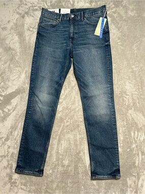 H&M &Denim Slim Jeans Men’s 33x32 Stretched Dark Wash